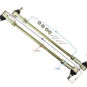 Complete right steering rack for the Tactic 550 Retur gratuit